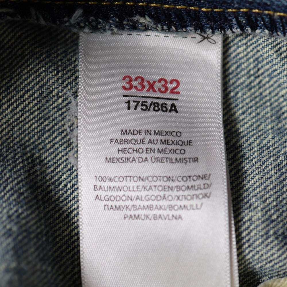 Polo Ralph Lauren Jeans Mens 34x32 Blue Sullivan Slim Denim Whiskering Distress - Picture 15 of 16